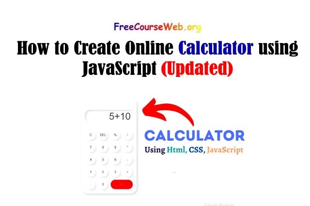 How to Create Online Calculator using JavaScript in 2022