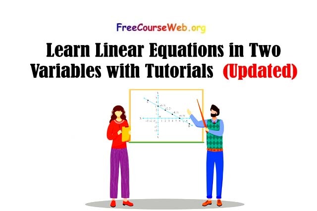Learn Linear Equations in Two Variables with Online Tutorials 