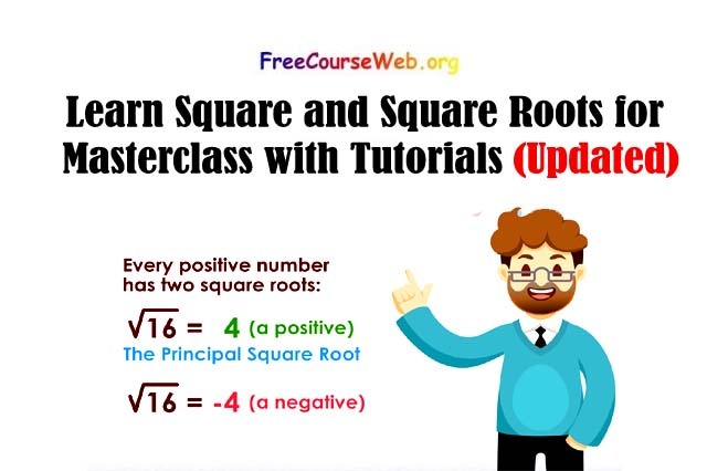 Learn Square and Square Roots for Masterclass with Online Tutorials 